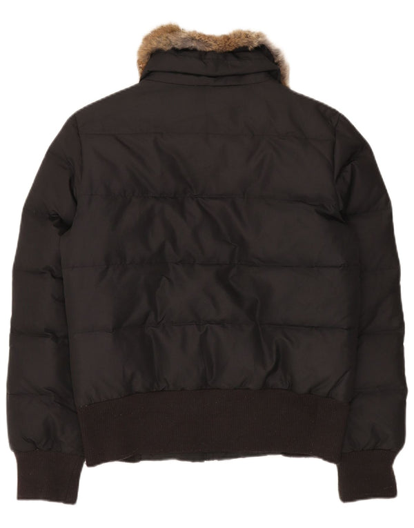 Sergio Tacchini Womens Padded Jacket IT 42 Medium Black Polyester