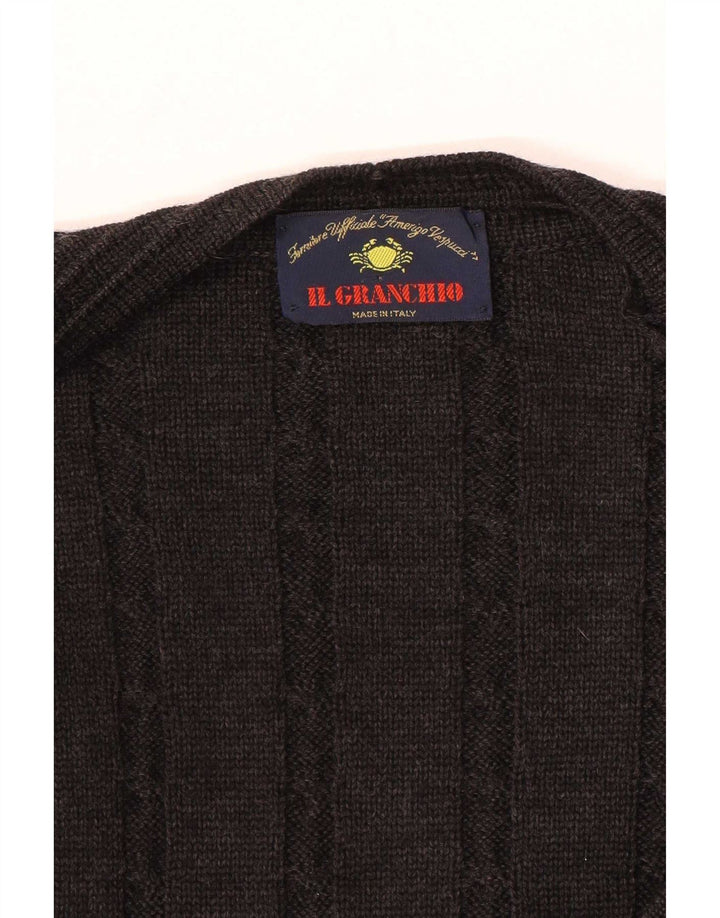 Il Granchio Mens Cardigan Sweater XL Grey