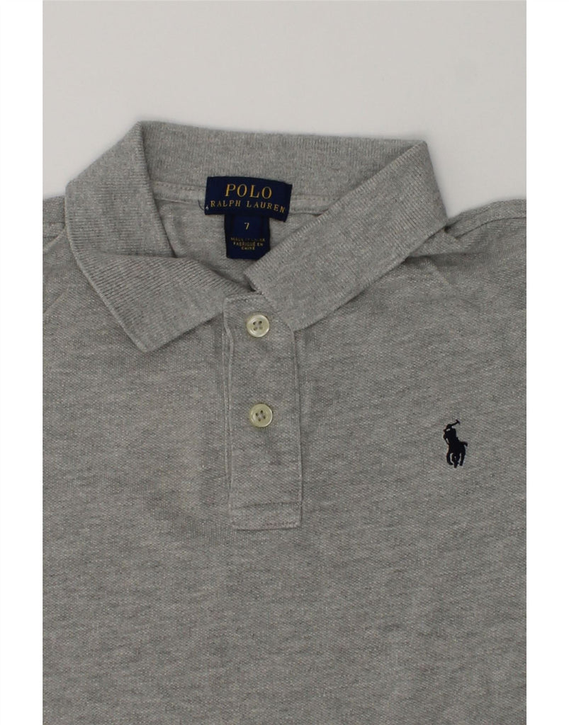 POLO RALPH LAUREN Boys Polo Shirt 6-7 Years Grey Cotton | Vintage Polo Ralph Lauren | Thrift | Second-Hand Polo Ralph Lauren | Used Clothing | Messina Hembry 