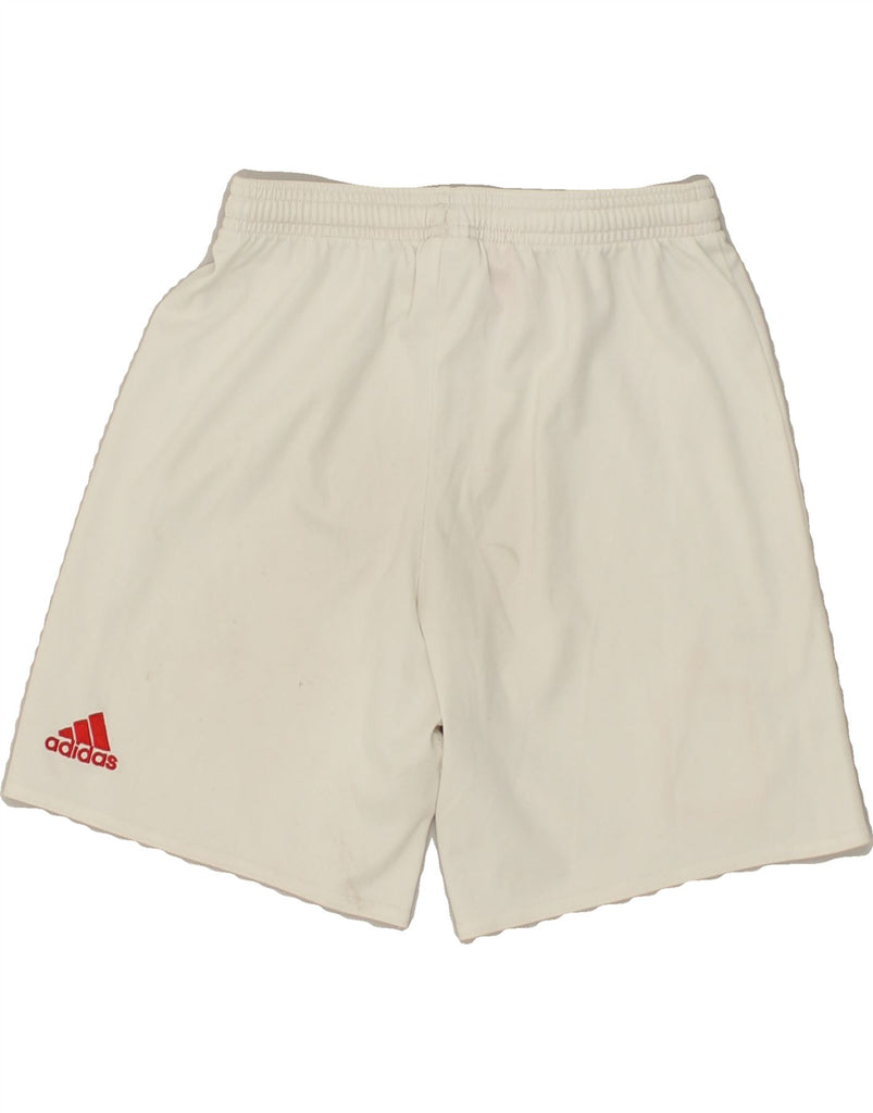 ADIDAS Boys Graphic Sport Shorts 11-12 Years White Polyester | Vintage Adidas | Thrift | Second-Hand Adidas | Used Clothing | Messina Hembry 