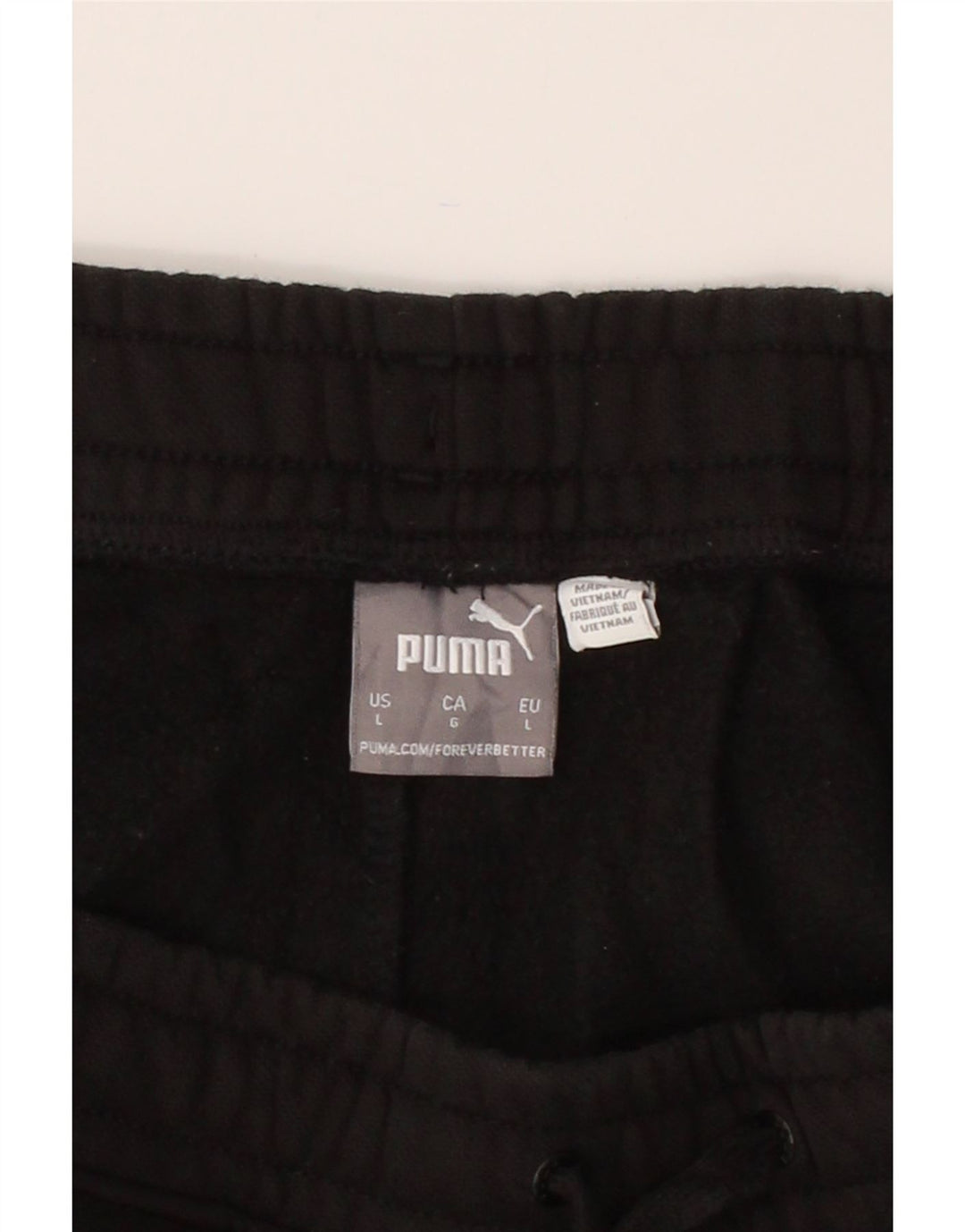 PUMA Mens Sport Shorts Large Black Cotton Vintage Puma and Second-Hand Puma from Messina Hembry 