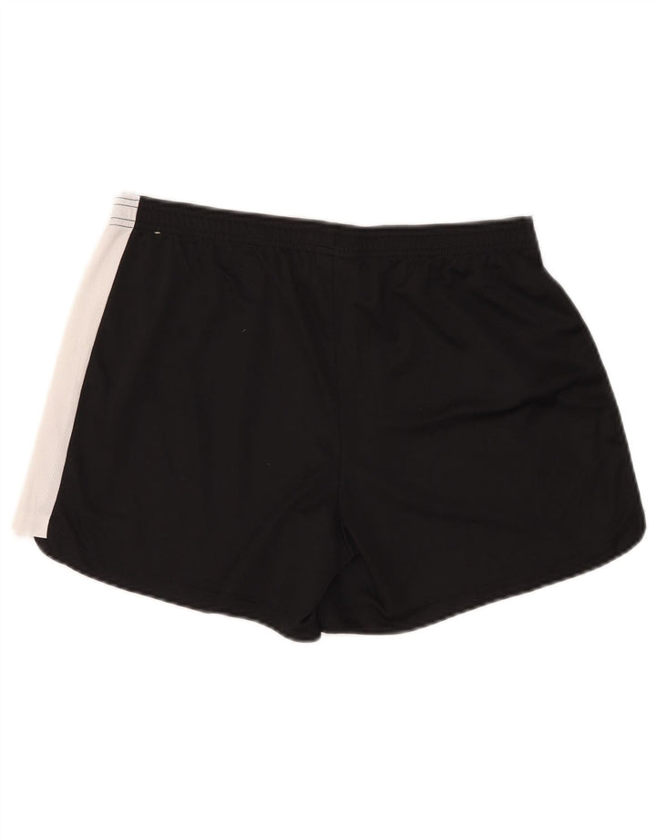 Nike Womens Sport Shorts UK 16 Large Black Colourblock Polyester