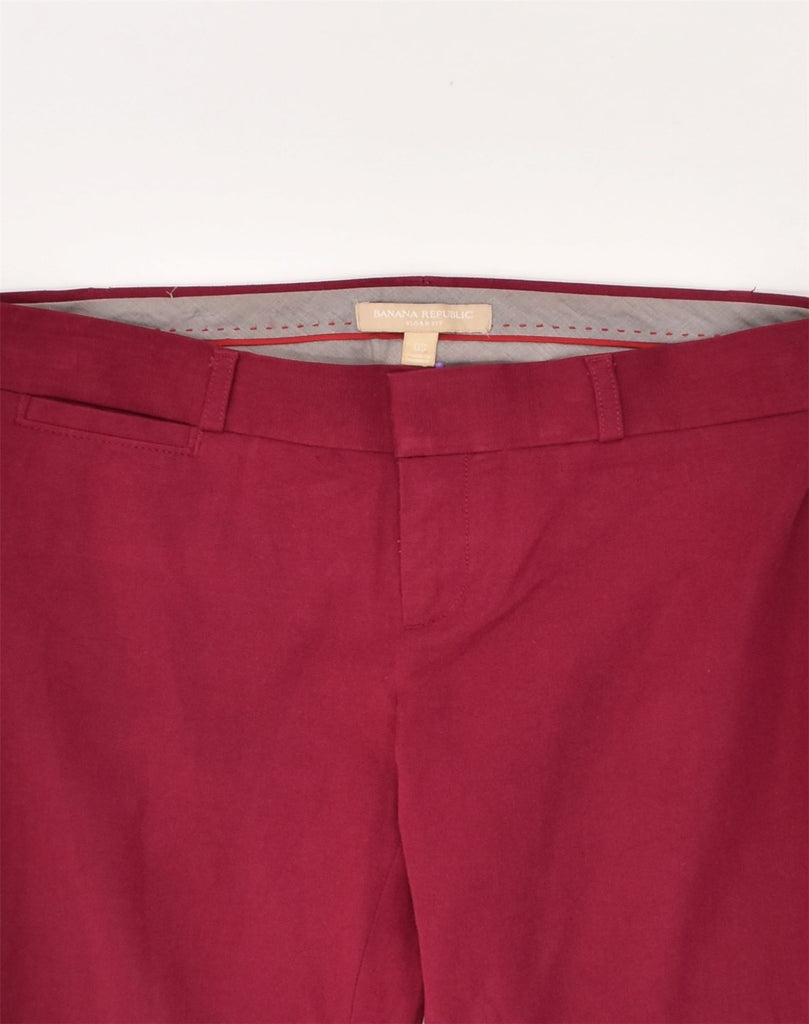 BANANA REPUBLIC Womens Sloan Slim Casual Trousers US 0 XS W28 L26  Red | Vintage Banana Republic | Thrift | Second-Hand Banana Republic | Used Clothing | Messina Hembry 