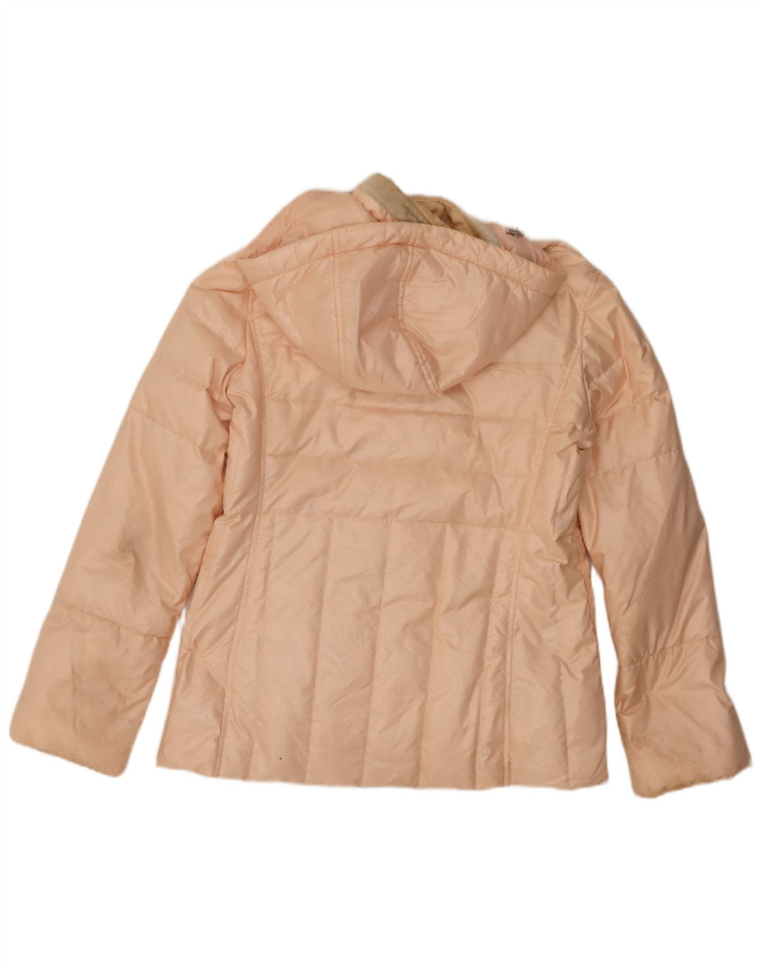 Fay Womens Hooded Padded Jacket UK 14 Large Pink Synthetic