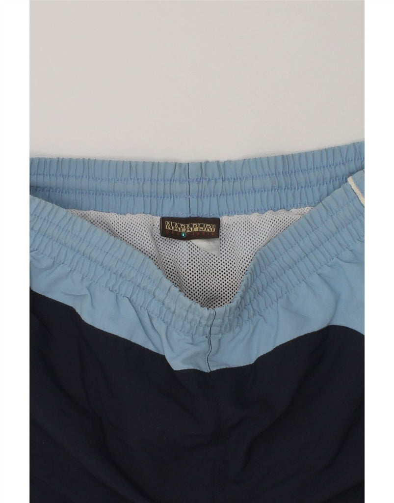 NAPAPIJRI Boys Sport Shorts 15-16 Years Navy Blue Colourblock | Vintage Napapijri | Thrift | Second-Hand Napapijri | Used Clothing | Messina Hembry 