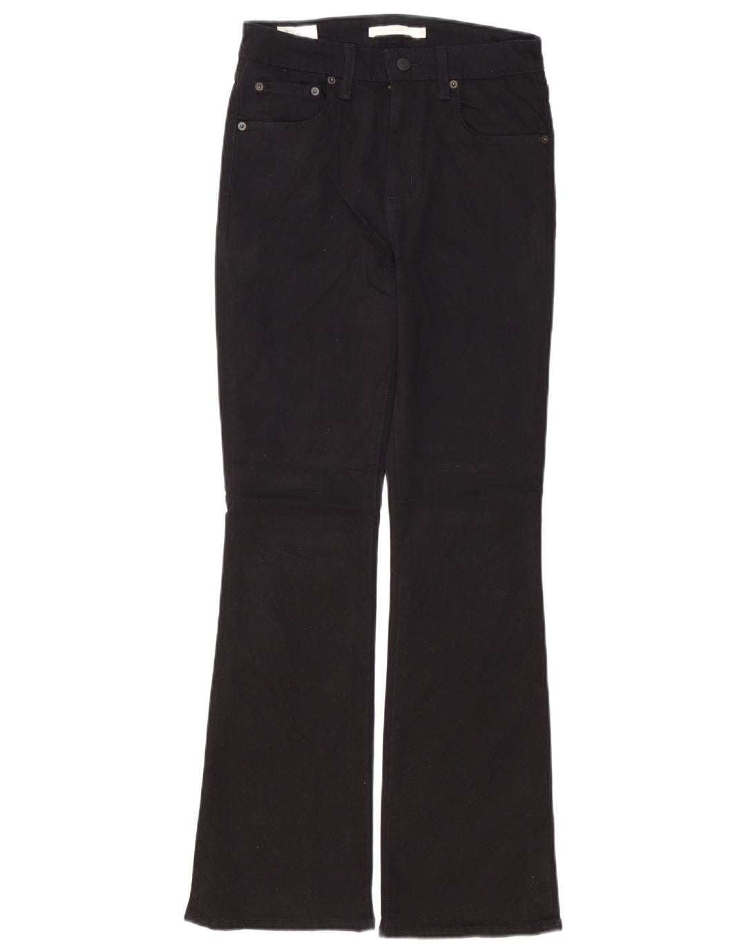 LEVI'S Womens 725 High Rise Bootcut Jeans W28 L30  Black Cotton