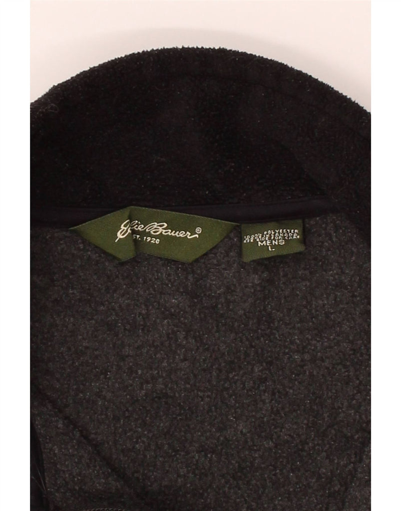 EDDIE BAUER Mens Polartec Fleece Gilet UK 40 Large Grey Polyester Vintage Eddie Bauer and Second-Hand Eddie Bauer from Messina Hembry 