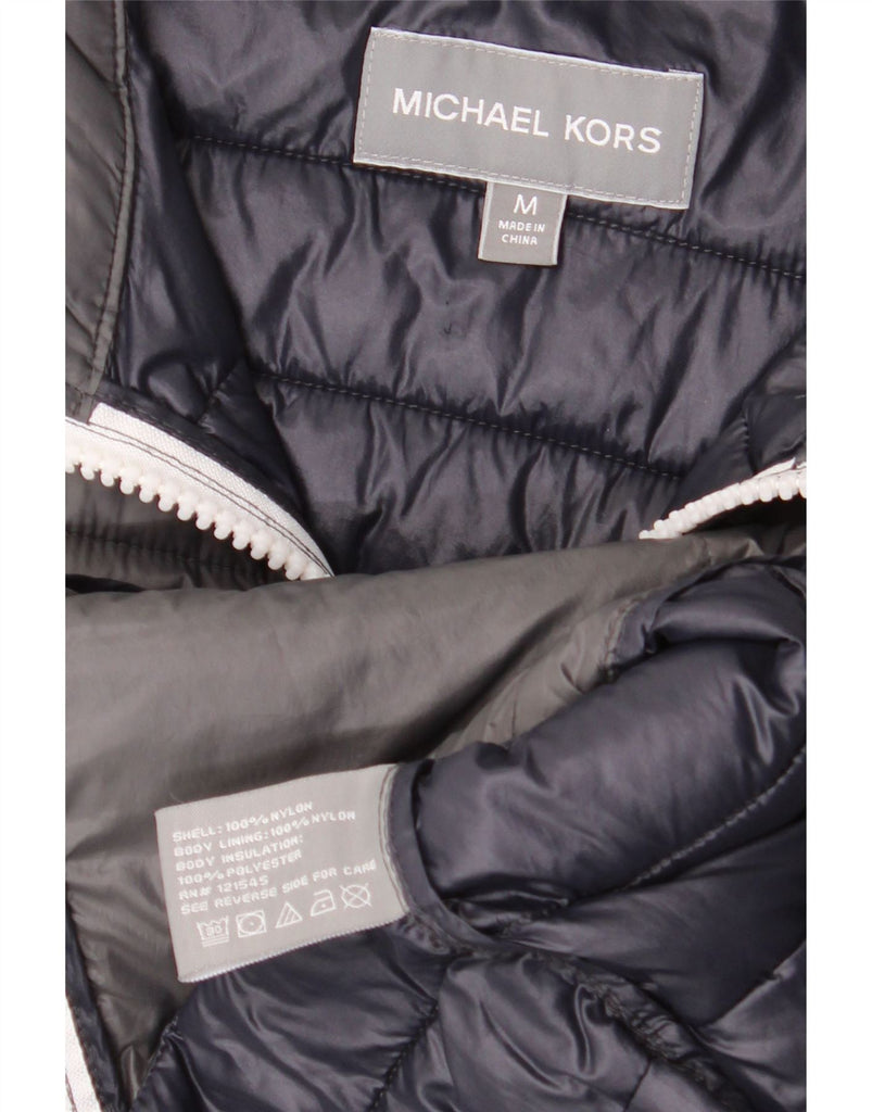 MICHAEL KORS Mens Padded Gilet UK 38 Medium Grey Nylon Vintage Michael Kors and Second-Hand Michael Kors from Messina Hembry 