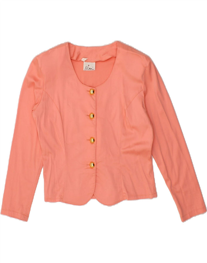 NINA Womens Crop Cardigan Top UK 10 Small  Pink Vintage Nina and Second-Hand Nina from Messina Hembry 