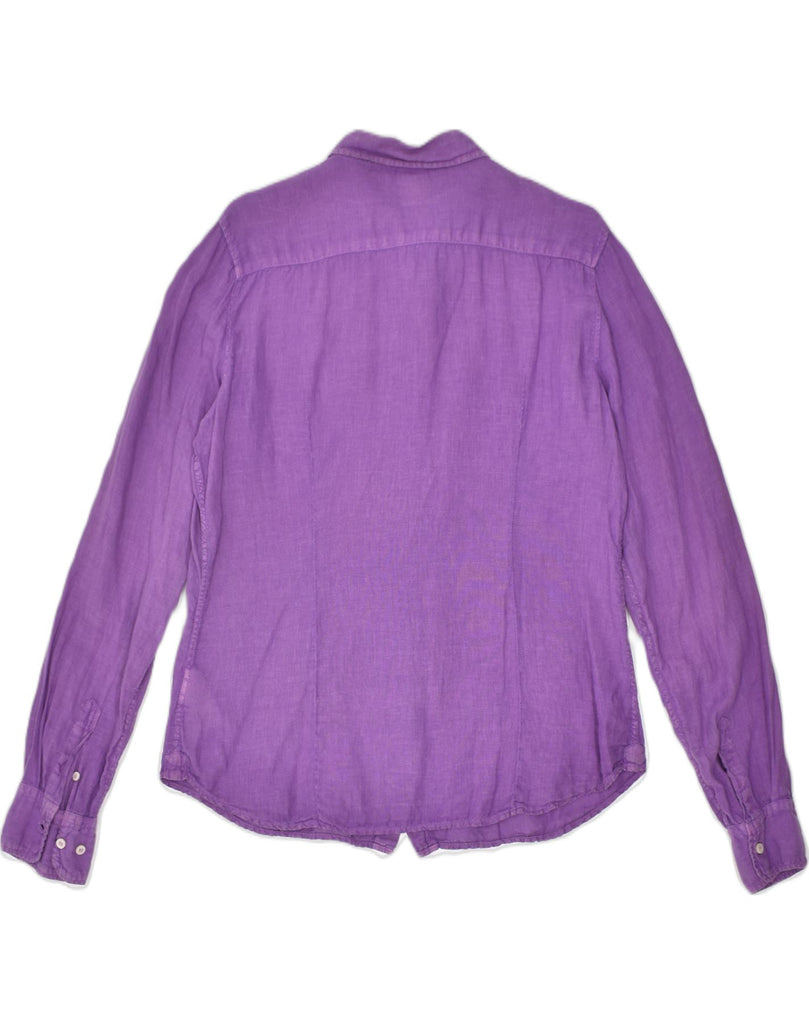 MARINA YACHTING Womens Shirt UK 18 XL Purple Nylon Classic | Vintage | Thrift | Second-Hand | Used Clothing | Messina Hembry 