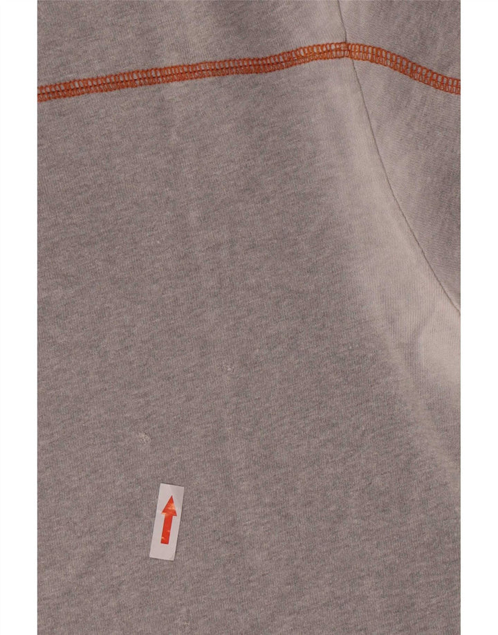 Gas Mens Graphic T-Shirt Top XL Grey Colourblock