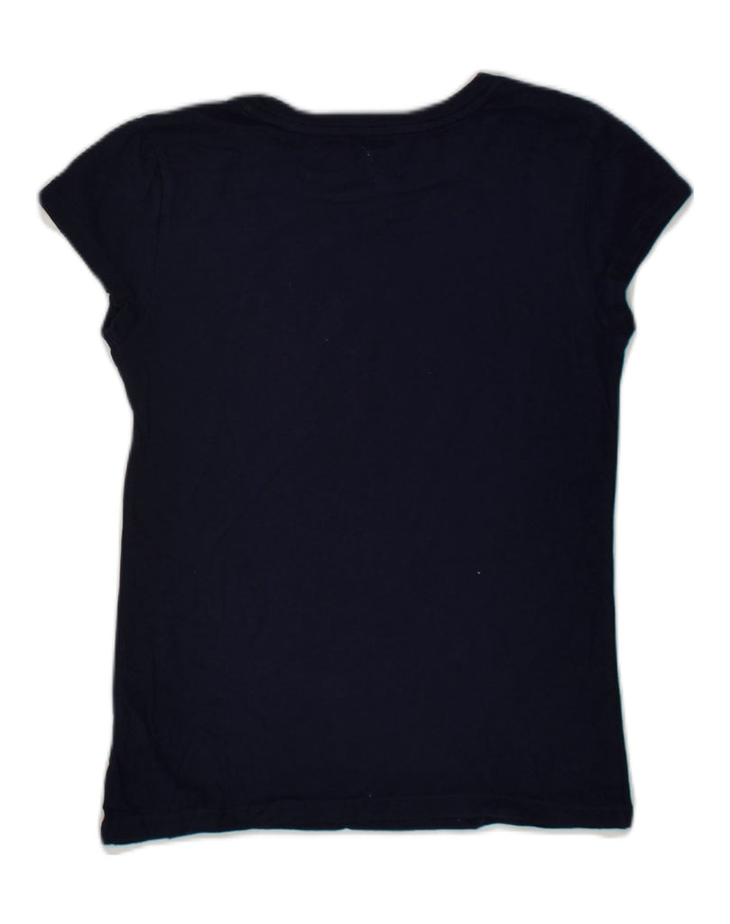 GAP Girls Graphic T-Shirt Top 7-8 Years Large  Navy Blue Cotton | Vintage Gap | Thrift | Second-Hand Gap | Used Clothing | Messina Hembry 