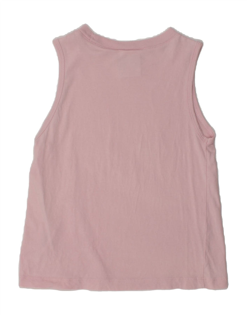 CHAMPION Girls Graphic Vest Top 7-8 Years Small Pink Cotton | Vintage Champion | Thrift | Second-Hand Champion | Used Clothing | Messina Hembry 