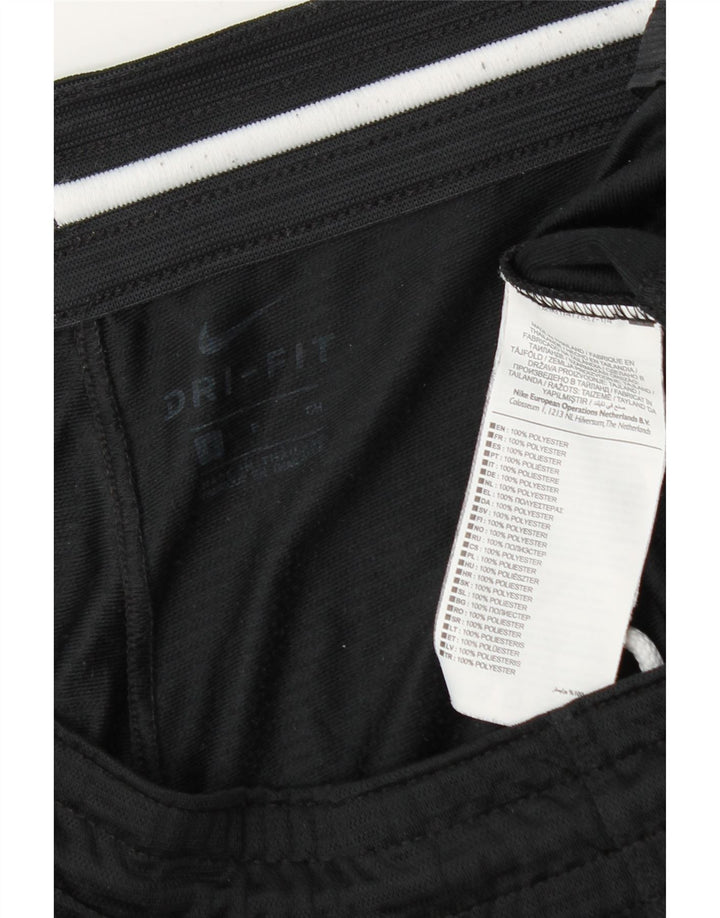 Nike Mens Dri Fit Graphic Sport Shorts Small Black Polyester