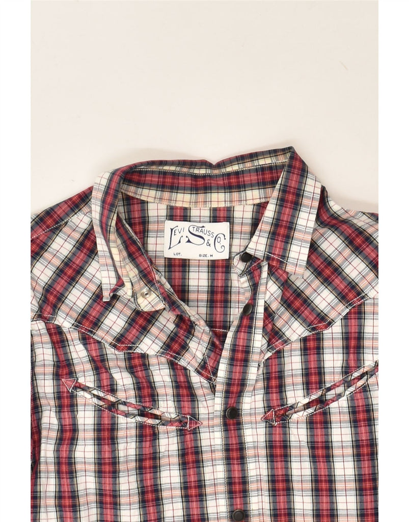 LEVI'S Mens Shirt Medium Red Check Cotton | Vintage Levi's | Thrift | Second-Hand Levi's | Used Clothing | Messina Hembry 