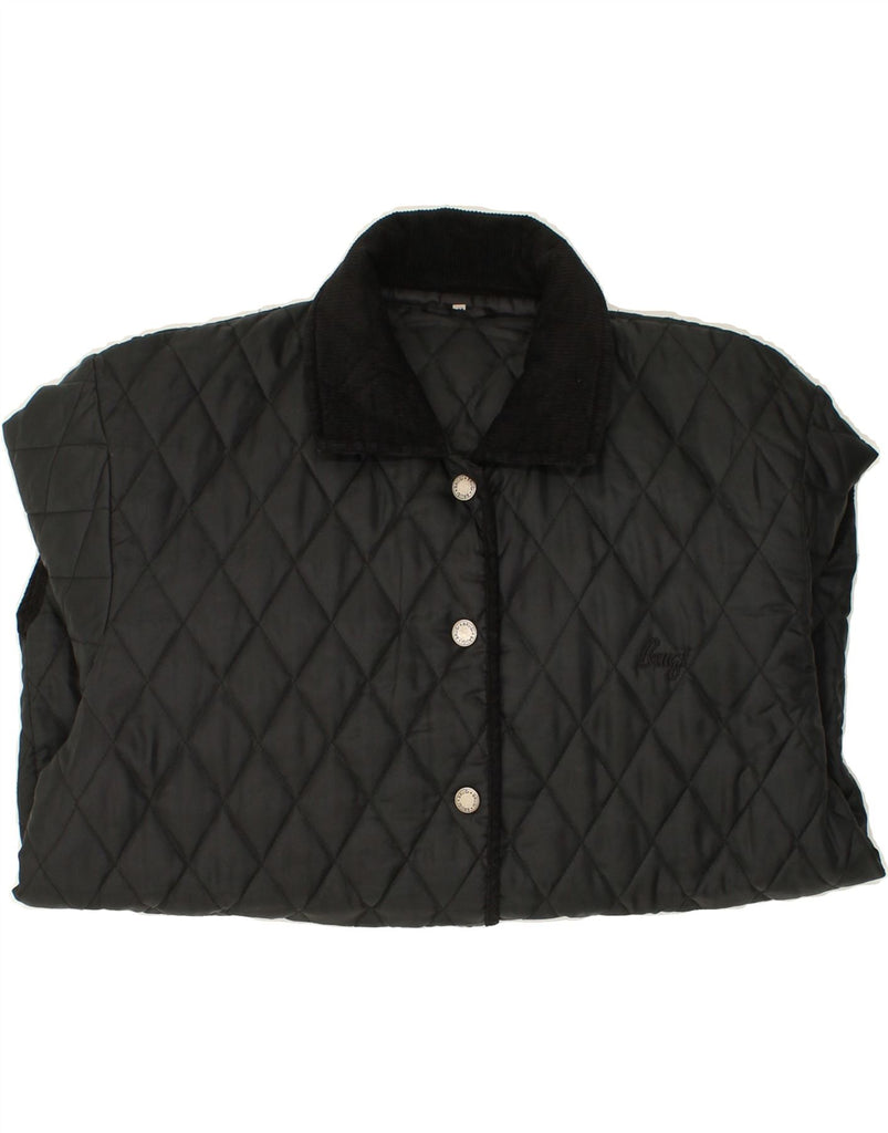 BRUGI Womens Quilted Jacket IT 46 Large Black Polyamide Vintage Brugi and Second-Hand Brugi from Messina Hembry 