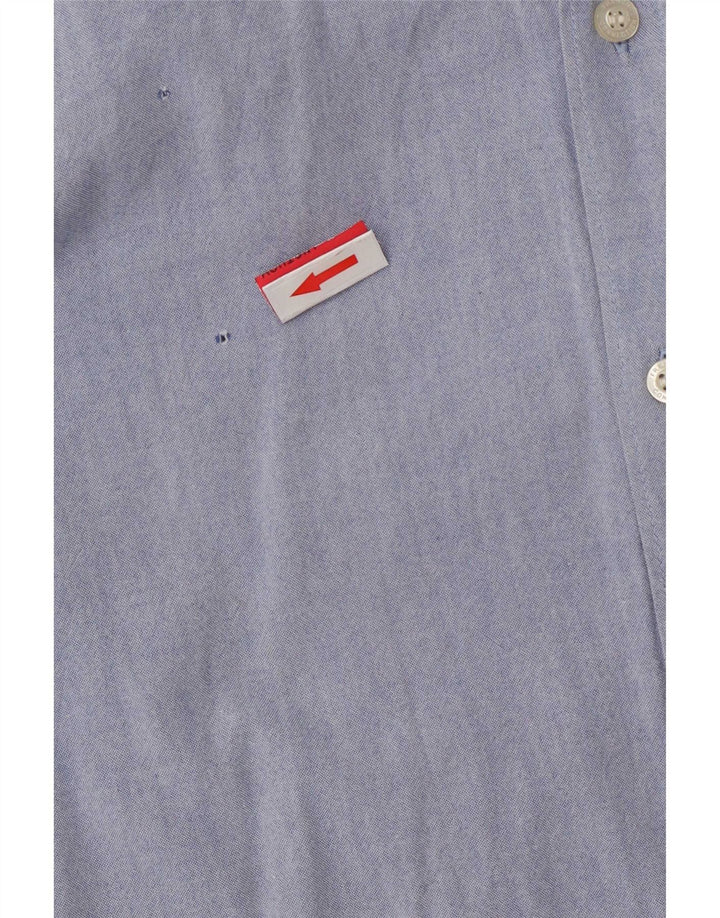 French Connection Mens Shirt Small Blue Cotton