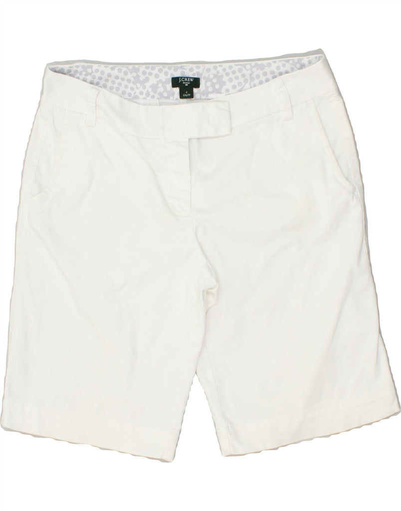 J. CREW Womens City Fit Chino Shorts US 6 Medium W30 White Cotton | Vintage J. Crew | Thrift | Second-Hand J. Crew | Used Clothing | Messina Hembry 