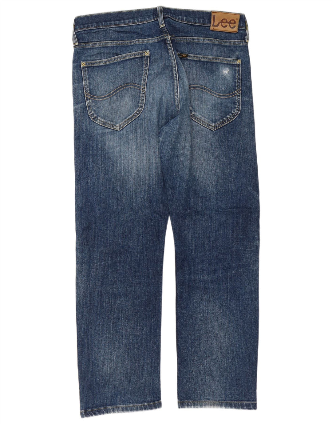 Lee Mens Blake Straight Jeans W34 L28 Blue Cotton