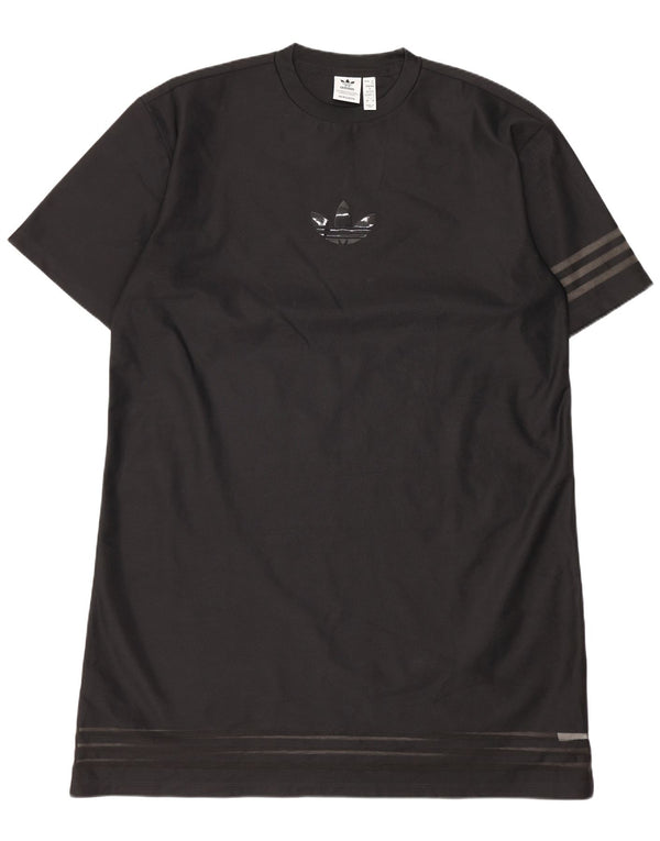 Adidas Womens Oversized T-Shirt Dress EU 34 XS Black Polyester