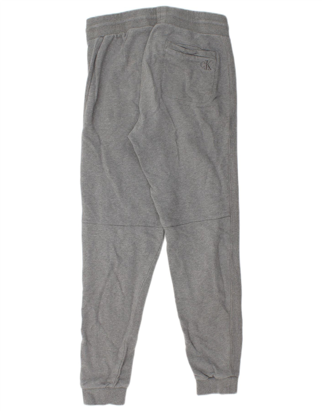 CALVIN KLEIN Mens Tracksuit Trousers Joggers Small  Grey Cotton