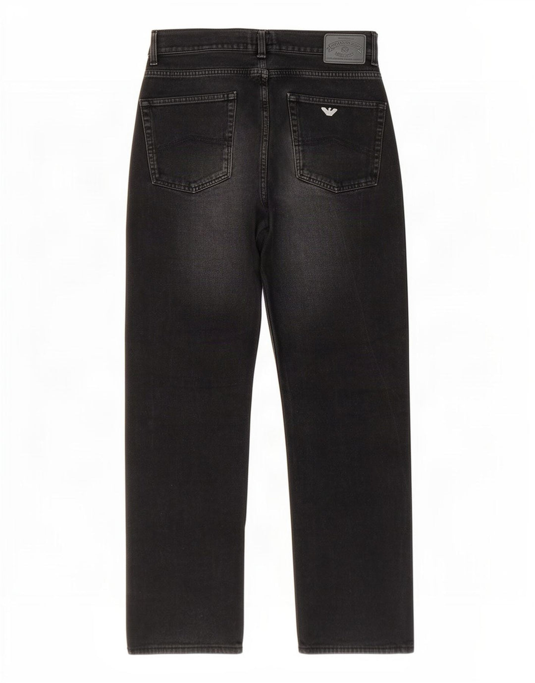 Armani Mens Straight Jeans W32 L33 Black Cotton