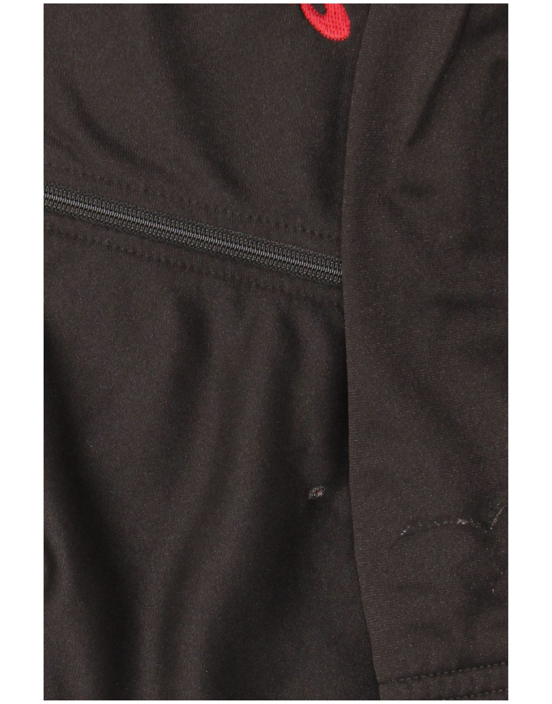 ASICS Mens Graphic Tracksuit Top Jacket IT 56 XL Black Colourblock