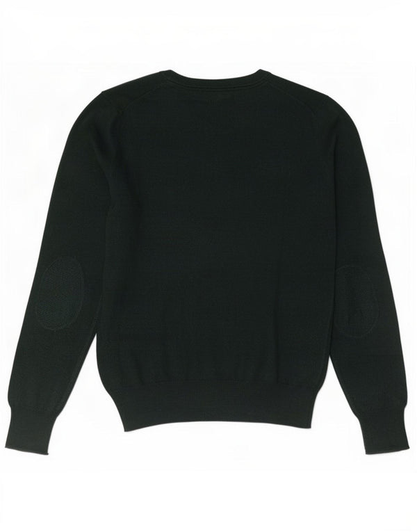 PEUTEREY Mens V-Neck Jumper Sweater Medium Green