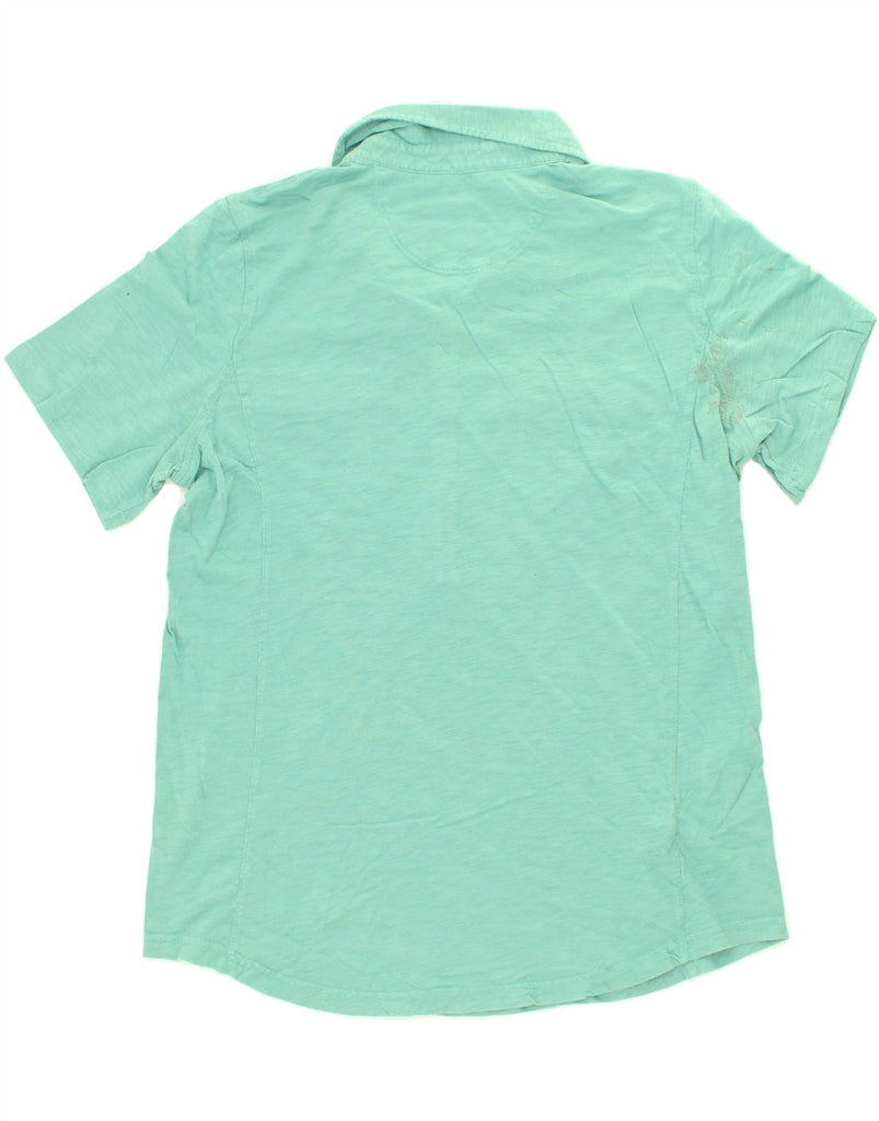 EDDIE BAUER Womens Polo Shirt UK 16 Large Turquoise Cotton | Vintage Eddie Bauer | Thrift | Second-Hand Eddie Bauer | Used Clothing | Messina Hembry 