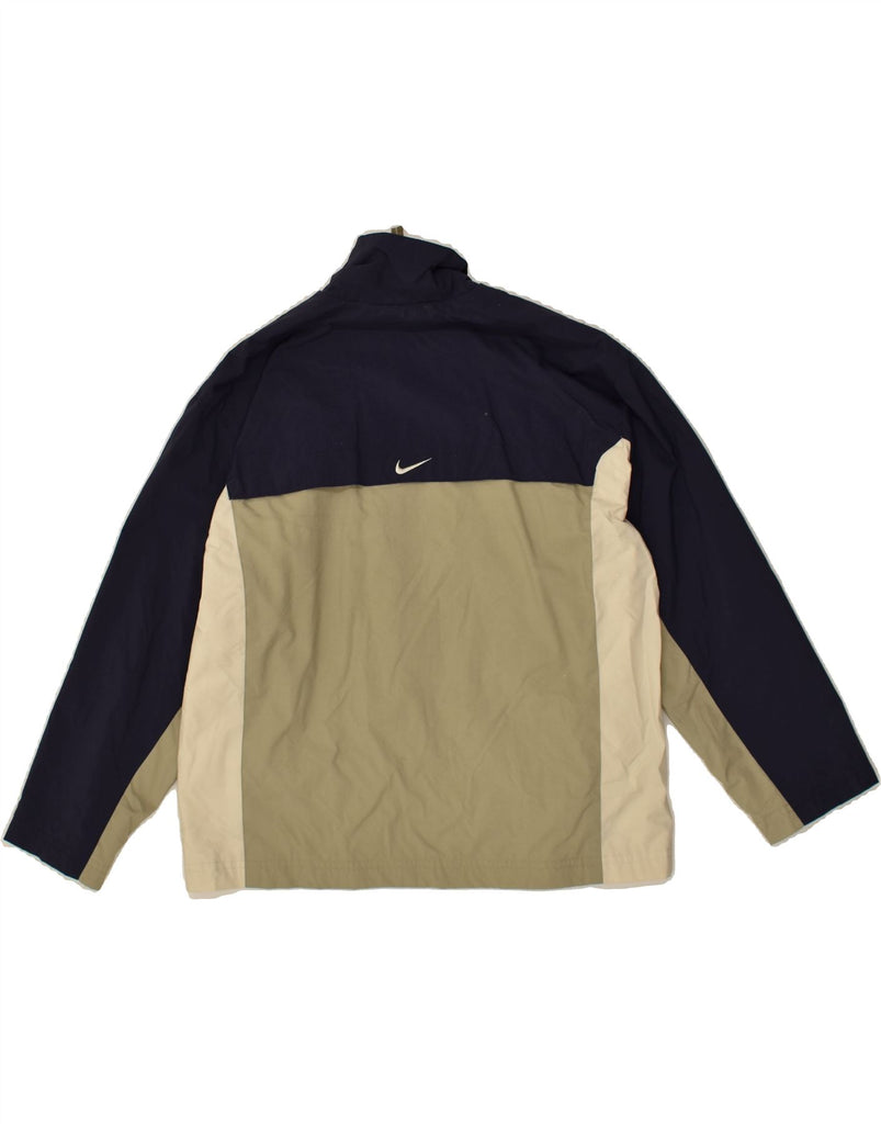 NIKE Boys Tracksuit Top Jacket 9-10 Years Small Beige Colourblock | Vintage Nike | Thrift | Second-Hand Nike | Used Clothing | Messina Hembry 