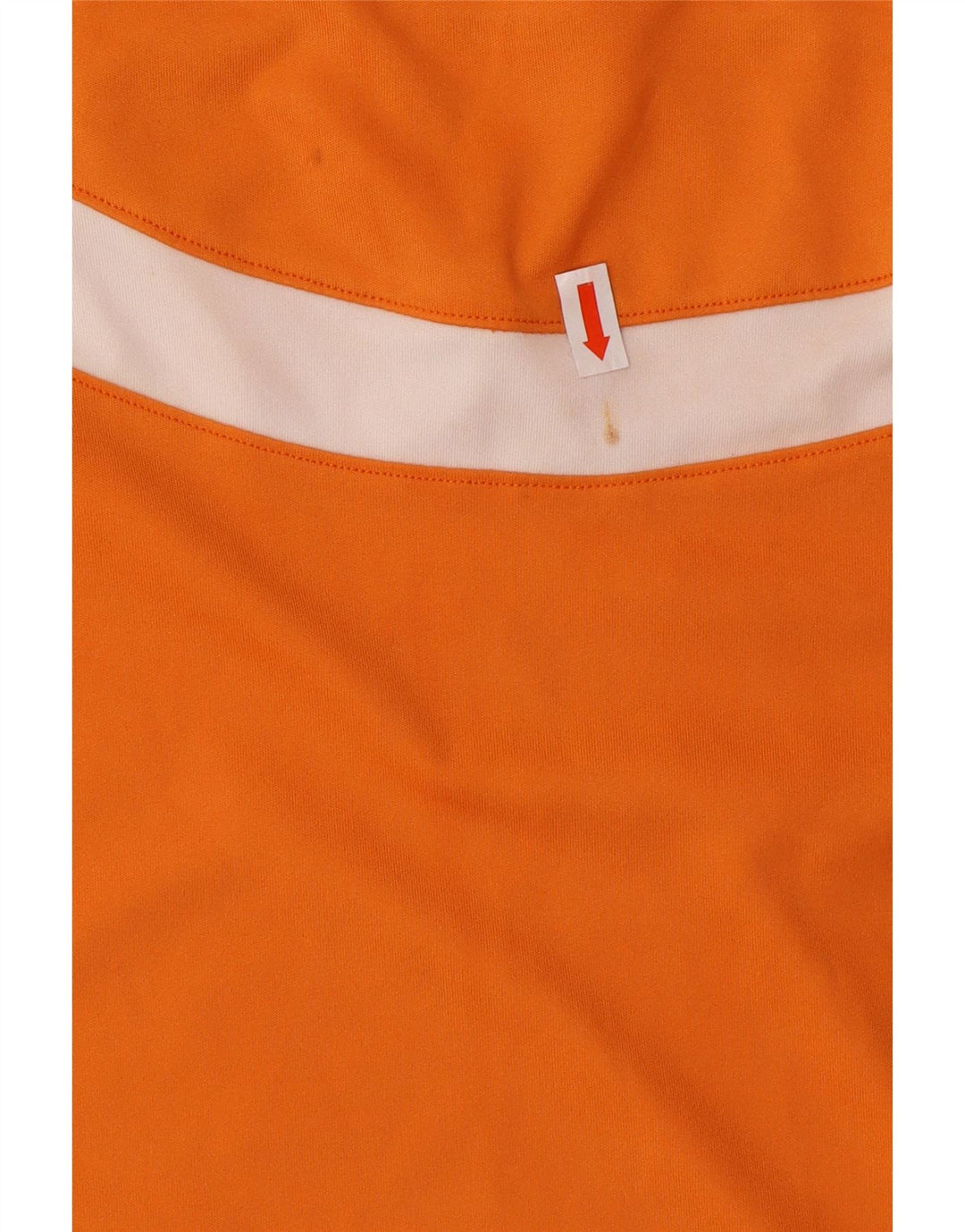 ADIDAS Mens Climacool T-Shirt Top Large Orange Colourblock Polyester