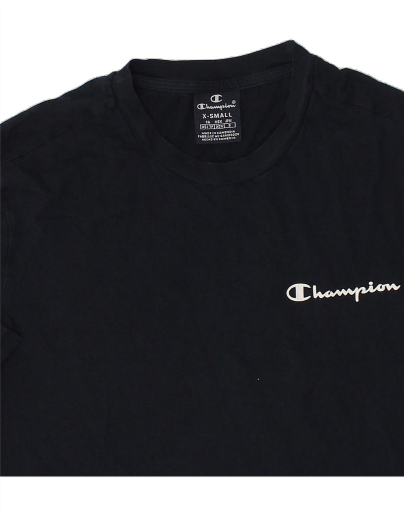 CHAMPION Mens Graphic T-Shirt Top Small Navy Blue | Vintage Champion | Thrift | Second-Hand Champion | Used Clothing | Messina Hembry 