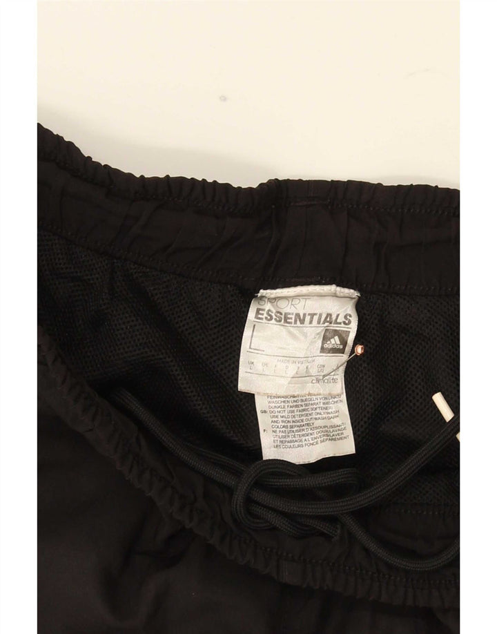 Adidas Mens Climalite Tracksuit Trousers Joggers Large Black Polyester