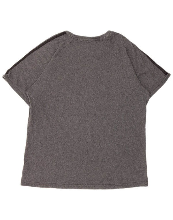 Adidas Womens T-Shirt Top UK 18 XL Grey Cotton