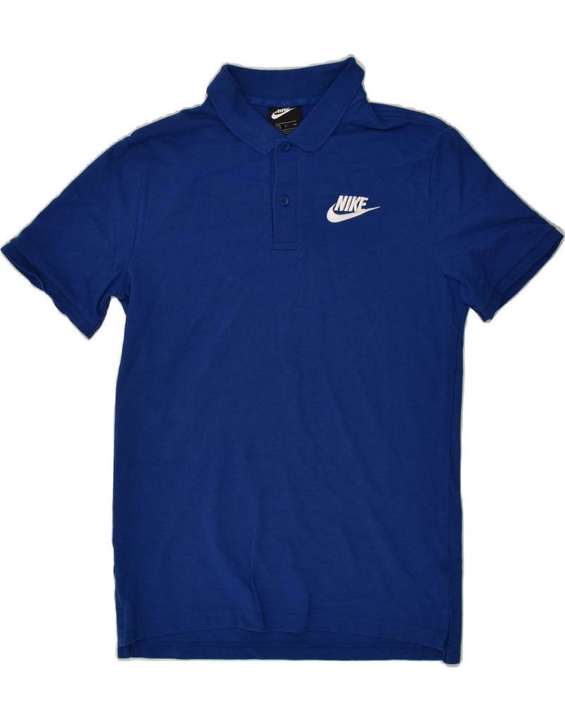 NIKE Mens Polo Shirt Small Blue Cotton | Vintage Nike | Thrift | Second-Hand Nike | Used Clothing | Messina Hembry 