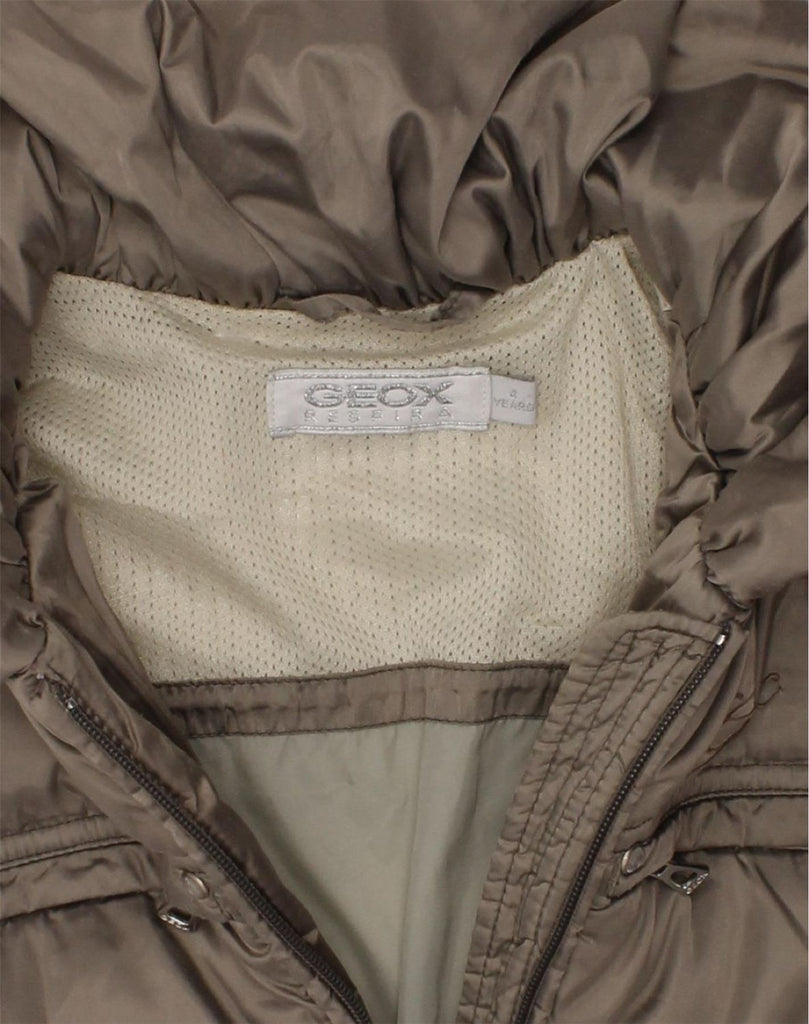 GEOX Girls Padded Coat 3-4 Years Grey Nylon | Vintage Geox | Thrift | Second-Hand Geox | Used Clothing | Messina Hembry 