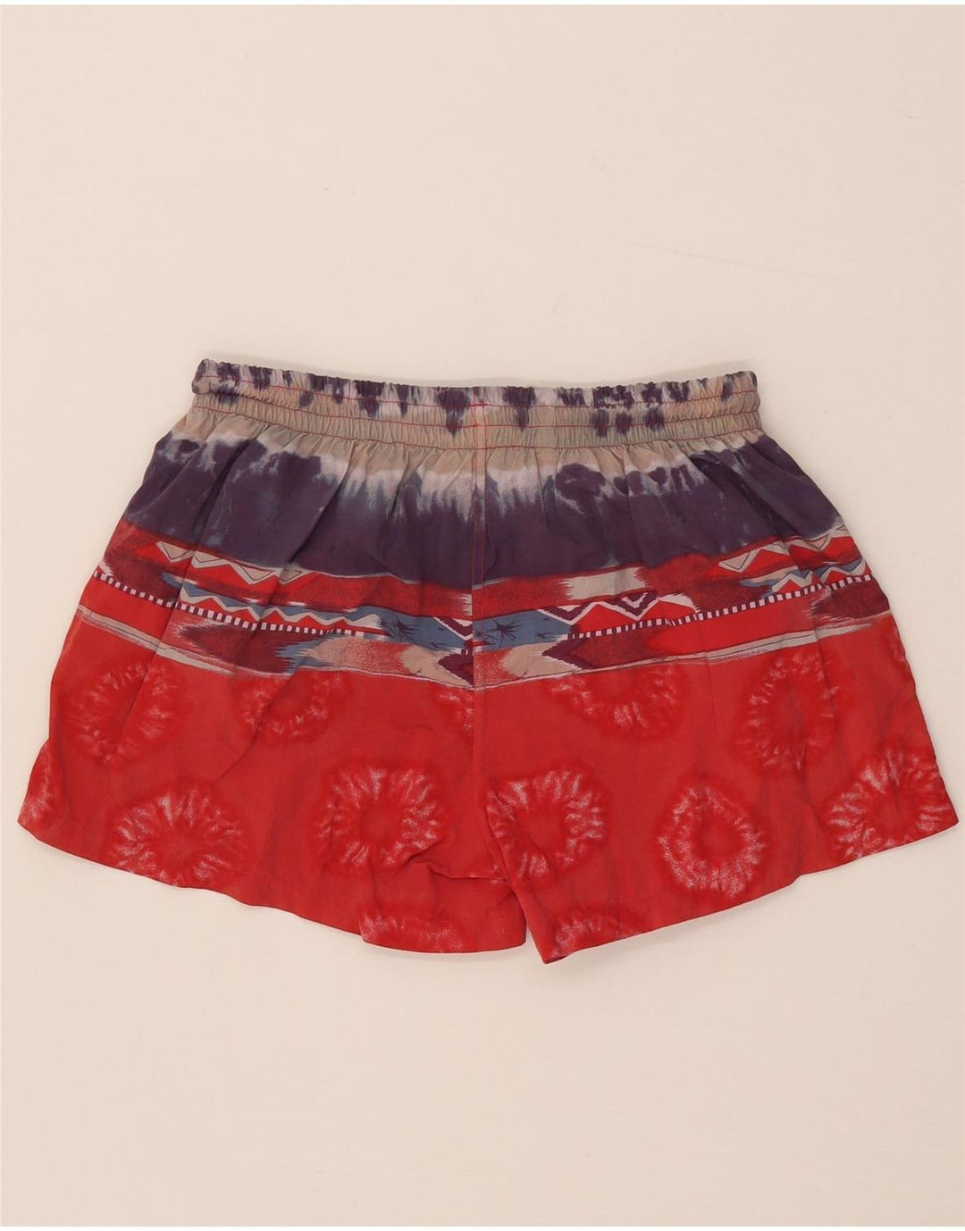 DUBIN Mens Swimming Shorts 2XL Red Tie Dye Polyamide