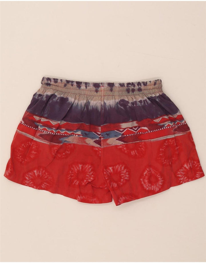 DUBIN Mens Swimming Shorts 2XL Red Tie Dye Polyamide
