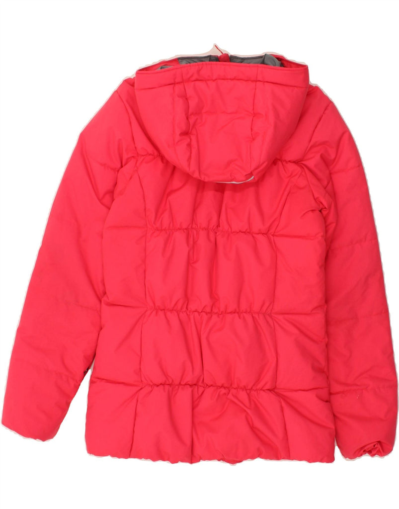 COLUMBIA Girls Hooded Padded Jacket 13-14 Years Large Pink Polyester | Vintage Columbia | Thrift | Second-Hand Columbia | Used Clothing | Messina Hembry 