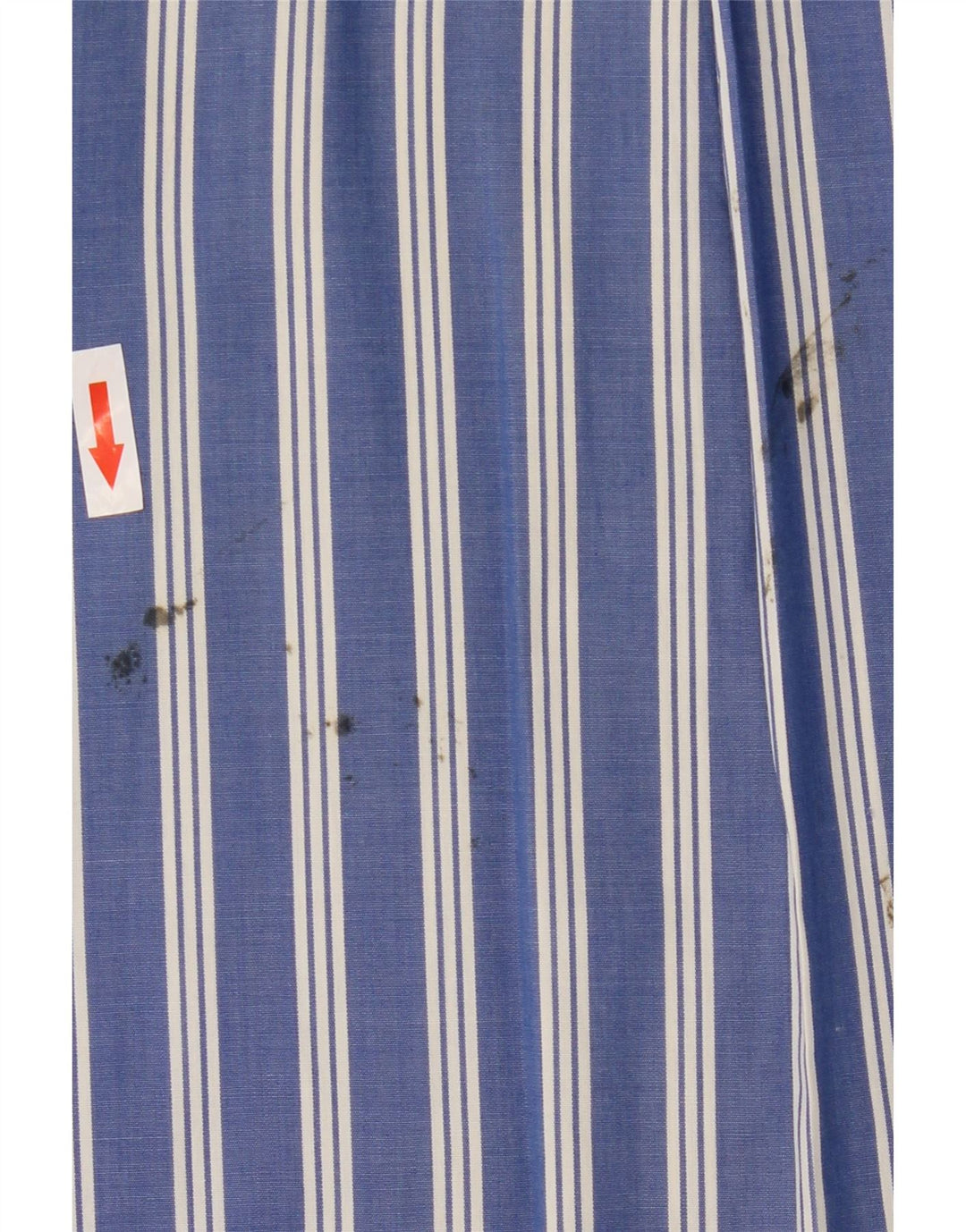 Chaps Mens Short Sleeve Shirt Large Blue Striped