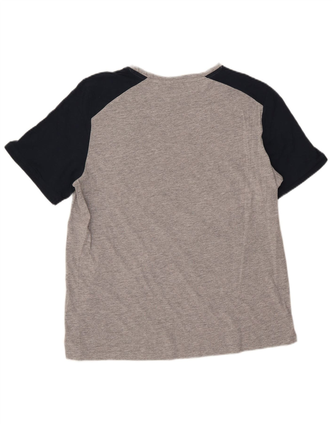 NFL Mens Graphic T-Shirt Top Large Grey Colourblock Cotton