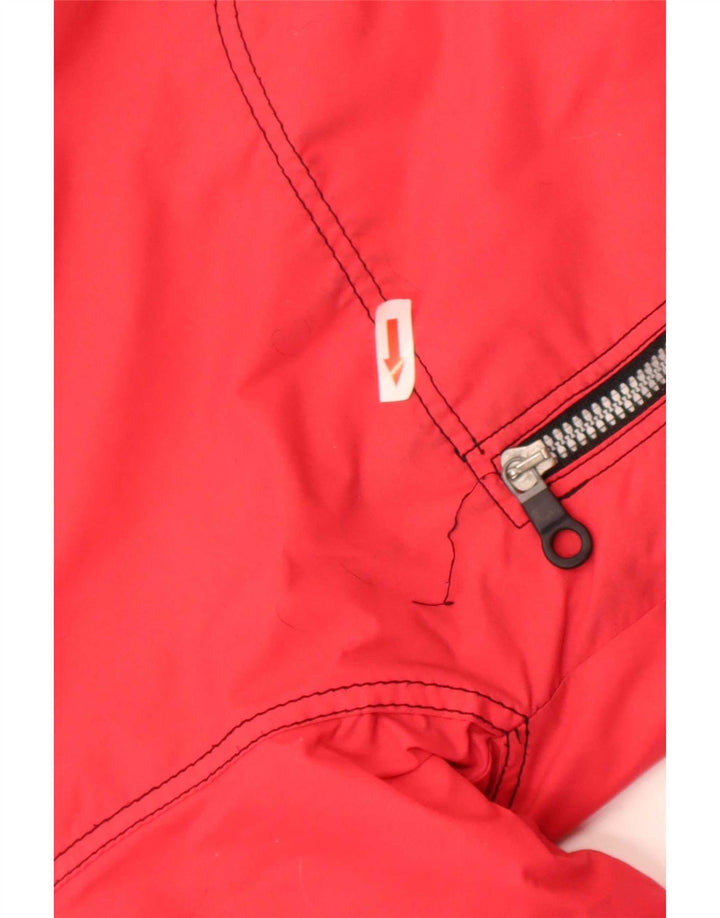 Capt. Cook Mens Graphic Ski Jacket UK 40 Large Red Colourblock Polyamide