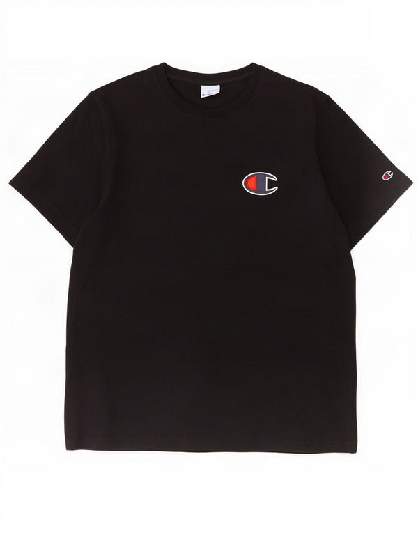 Champion Mens Graphic T-Shirt Top 2XL Black