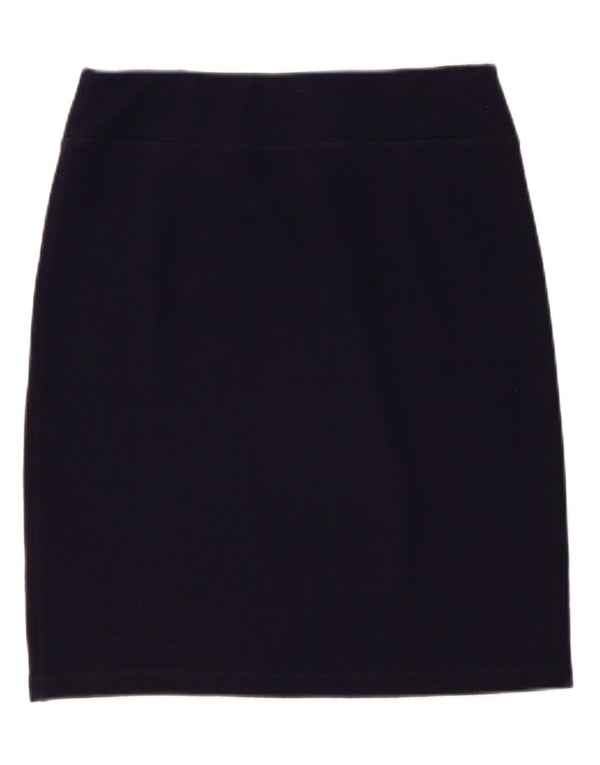 White Stuff Womens Straight Skirt UK 14 Large W36 Navy Blue Polyester