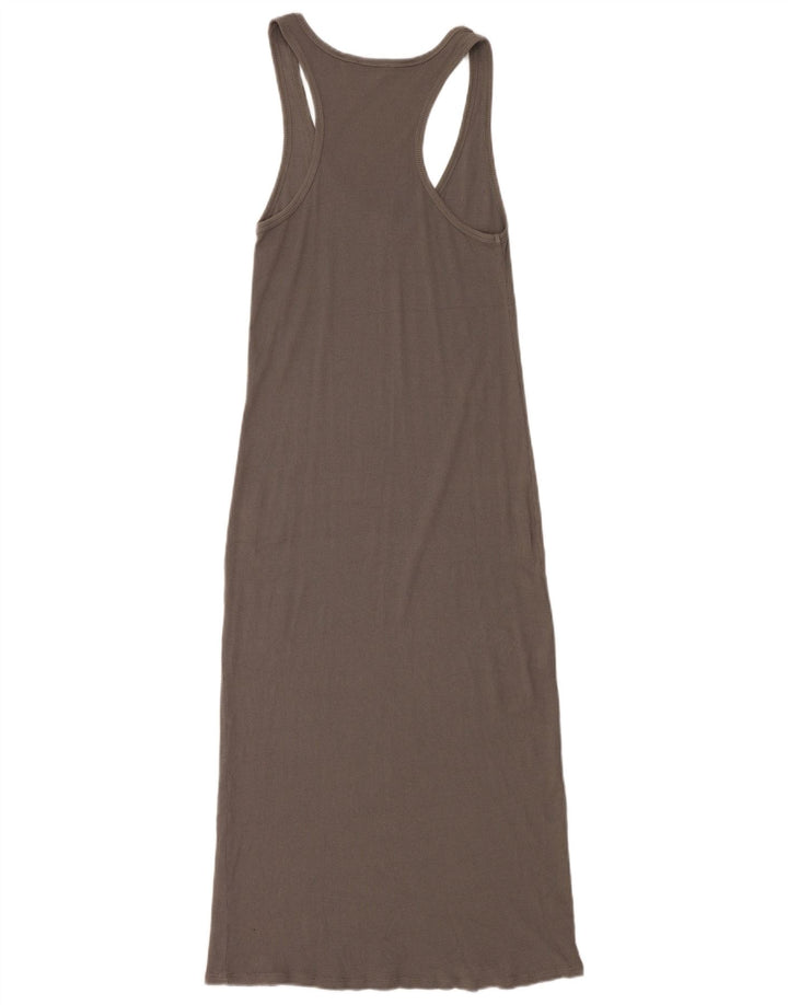 Zara Womens Maxi T-Shirt Dress UK 8 Small Grey