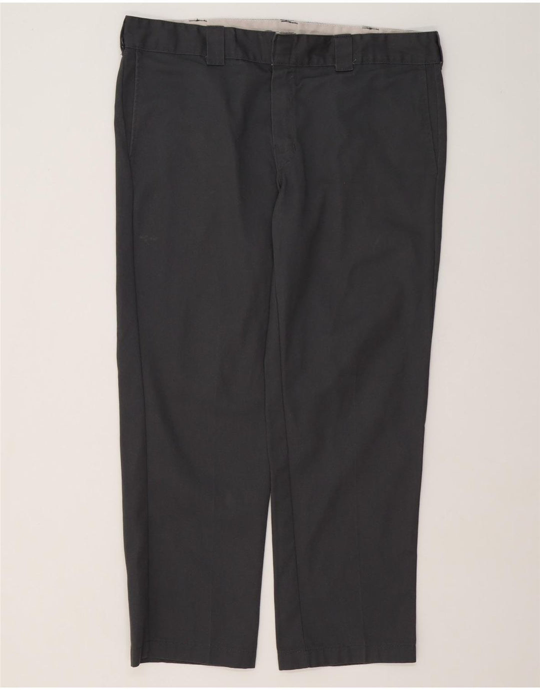 Dickies Mens Slim Straight Chino Trousers W38 L30 Grey Polyester