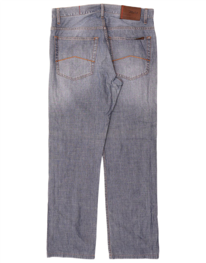 MARLBORO CLASSICS Mens Straight Jeans W34 L31 Blue Cotton