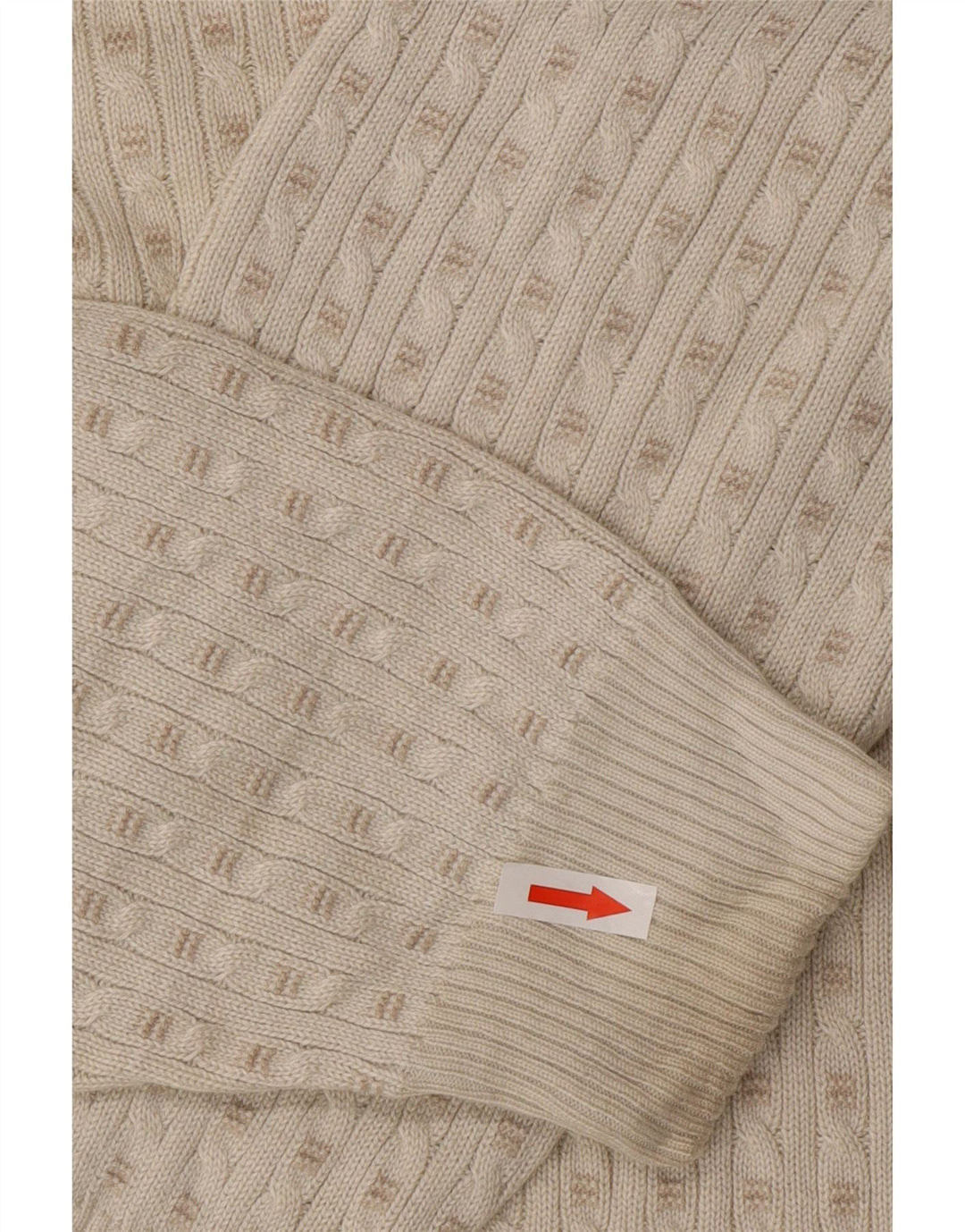 Marks & Spencer Mens Crew Neck Jumper Sweater Medium Off White Acrylic