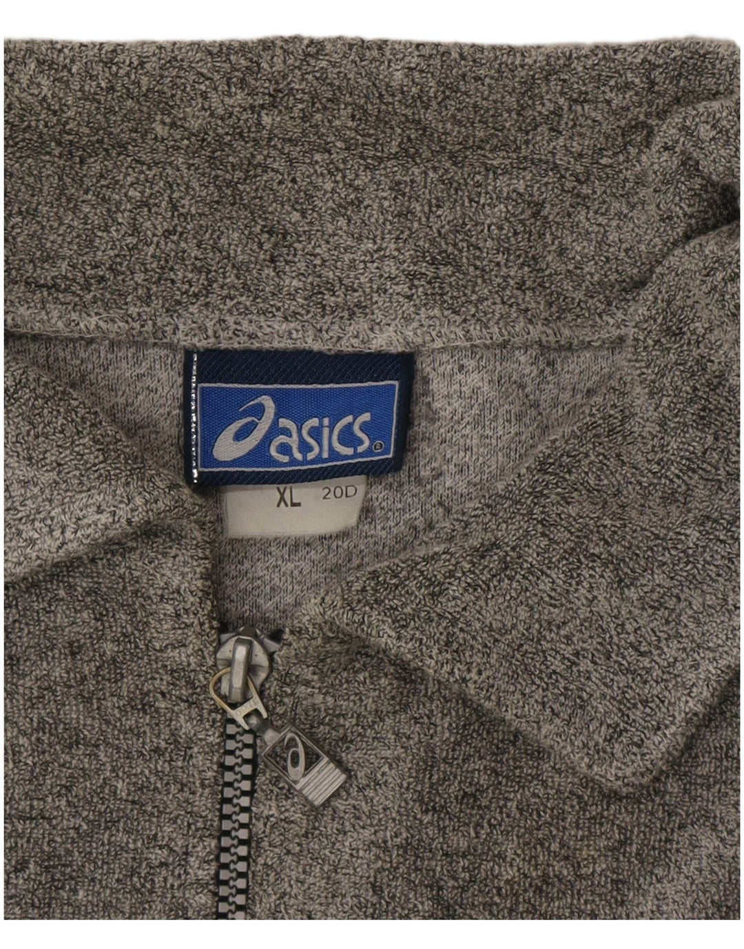 Asics Mens Graphic Tracksuit Top Jacket XL Grey Cotton