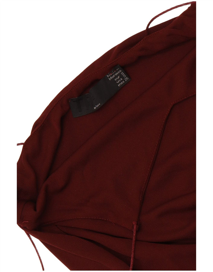Zara Womens Slip Dress UK 8 Small Maroon